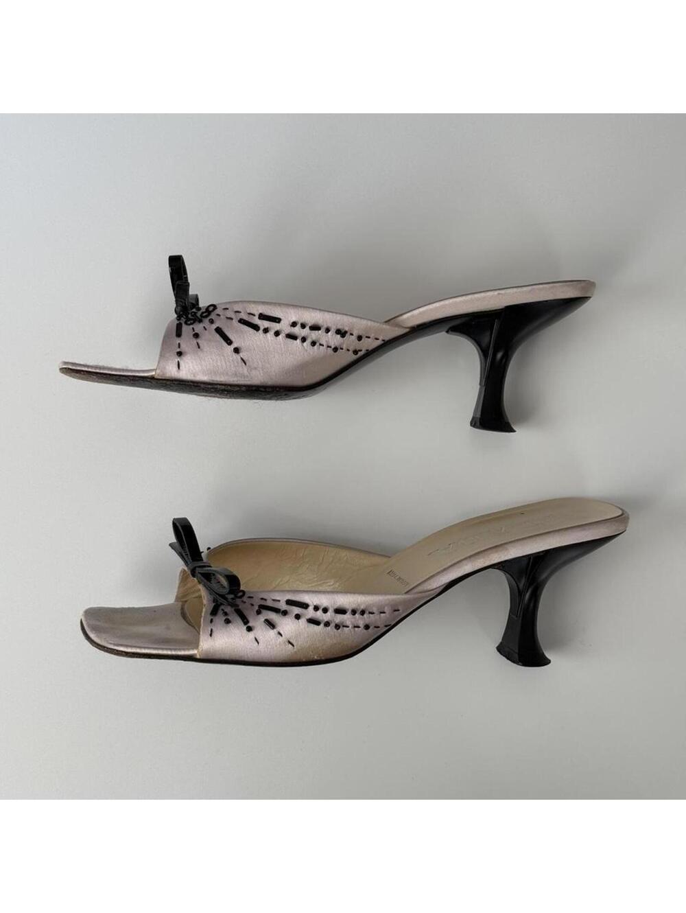Prada satin beaded bow mules - Picture 4 of 8